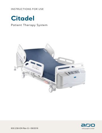 INSTRUCTIONS FOR USE Citadel .